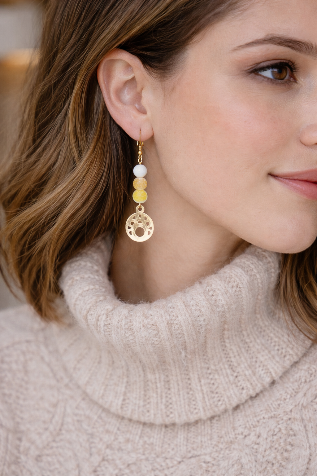 Boucles Luna Orange